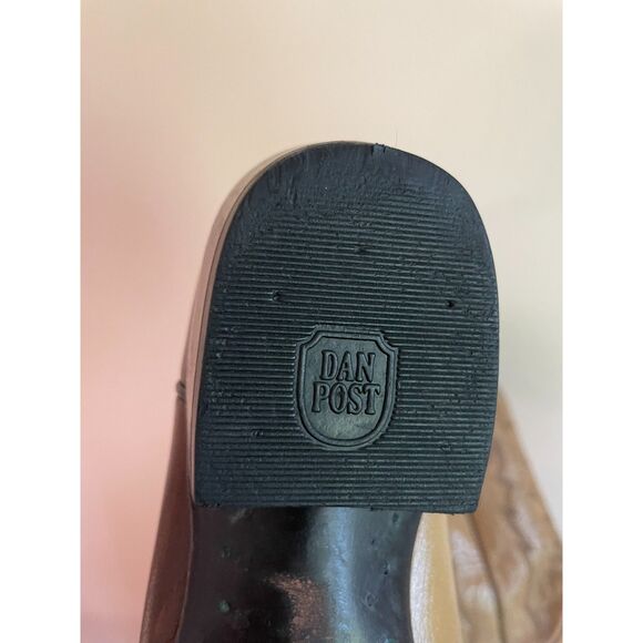 Dan Post Brown Leather Cowboy Boots - Picture 8 of 10